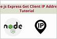 How to get clients IP address using JavaScript